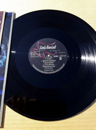 Vintage 1977 Linda Ronstadt Simple Dreams Record 33 LP vinyl album VG 2