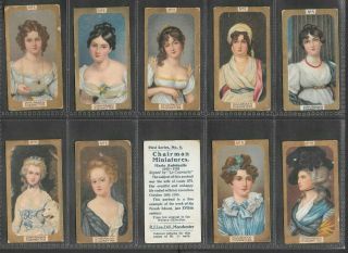 R.  J.  Lea 1912 Intriguing (miniatures) Full 50 Card Set  Miniatures