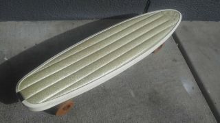 TRUE VINTAGE 60 ' s Tuk - n - Roller Skateboard White to Cream SPARKLE 3