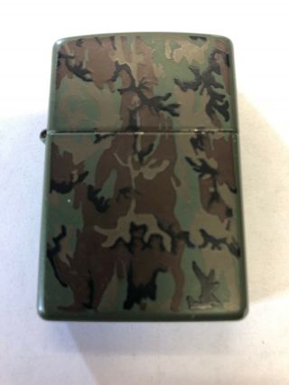 Zippo Vintage Camo Lighter Made In Usa Camouflage