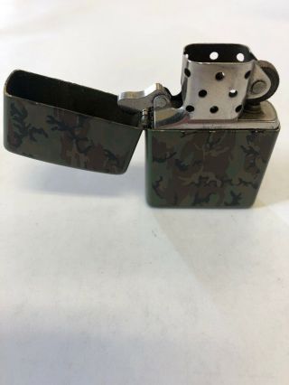 Zippo vintage camo lighter Made In USA Camouflage 3