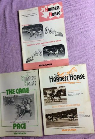 3 Vintage July 1975 The Harness Horse Racing Magazines Standardbred