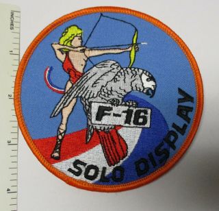 Dutch Royal Netherlands Air Force Patch F - 16 Solo Display Team Vintage