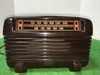 Antique Vintage Philco Transitone Model 48 - 250 Bakelite Tube Am Radio