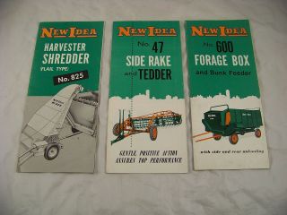 Vintage Idea Farm Equipment Sales Brochures Forage Box Harvester Side Rake