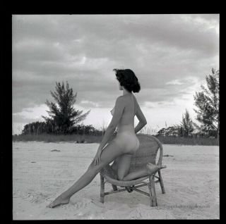 Bunny Yeager 1950s Camera Negative Photograph Nude Model Joan Rawlings 2