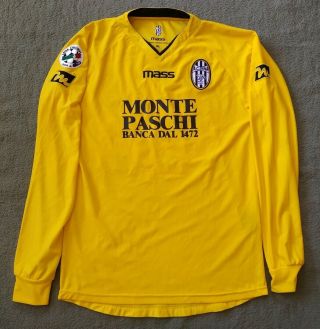 Siena Calcio 2006/2007 Away Match Worn Football Shirt 81 Bogdani Longsleeve
