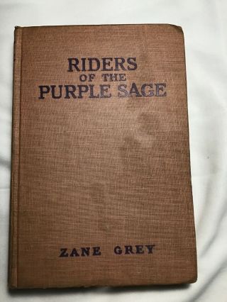 Zane Grey Rider Of The Purple Sage Vintage Book