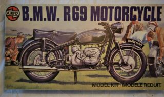 Vintage Airfix B.  M.  W R69 Motorcycle Series 4 1/16 Kit 04480 - 4 Complete Vgc