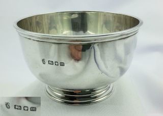 Immaculate Heavy Solid Silver George V Bowl - London 1927