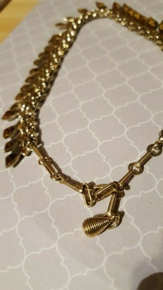 vintage Gold tone Coro necklace 3