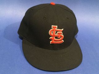 Jon Jay Size 7 1/4 2015 Cardinals Blue Game Issued Hat Cap Mlb Hologram