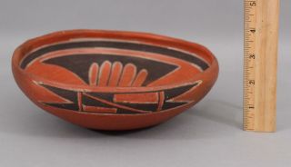 Antique Circa - 1900 Western Hopi American Western Indian Pottery Bowl