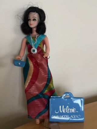 Vintage Topper Dawn Doll Model Agency Melanie Doll 6.  5 Inch