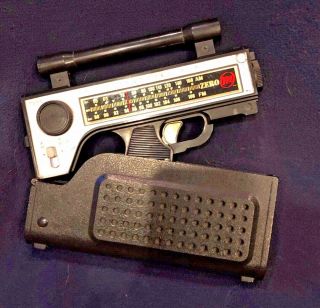 Vintage Mattel Secret Agent Zero M Radio Rifle Spy Gun Toy - Rare