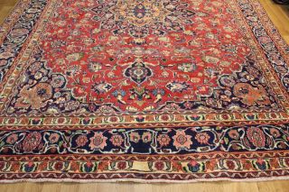 Old Hand Made Traditional Persian Rug Oriental Wool Red Large Carpet 395x300 cm 2