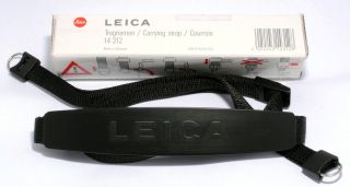 Leica Black Vintage Camera Strap 14312 Rf M R M3 M4 M6 M7 Mp M8 M9 240