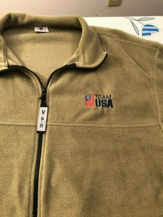 Men ' s Official US OLYMPIC COMMITTEE Warm - up Jacket Size XL 