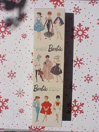 Vintage Mattel Barbie Blonde Ponytail Empty Box 1960 ' s 2