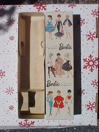 Vintage Mattel Barbie Blonde Ponytail Empty Box 1960 ' s 3