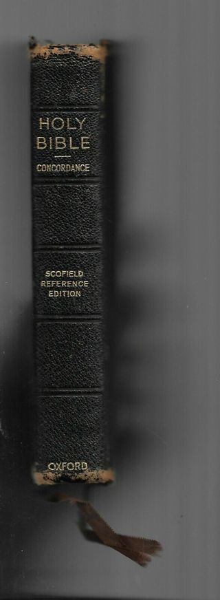 M9 - Vintage 1945 Scofield Reference Bible Kjv With Concordance Oxford