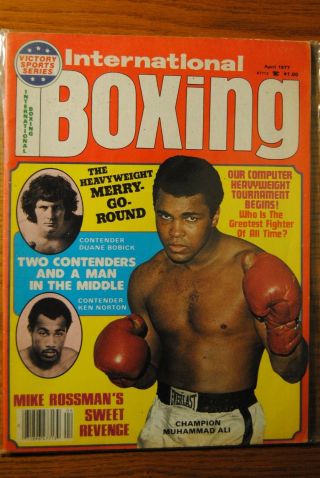 1977 International Boxing - Muhammad Ali Duane Bobick Ken Norton Mike Rossman
