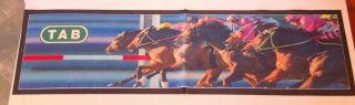 Vintage Rare Official Tab Limited Edition Horse Racing Bar Runner