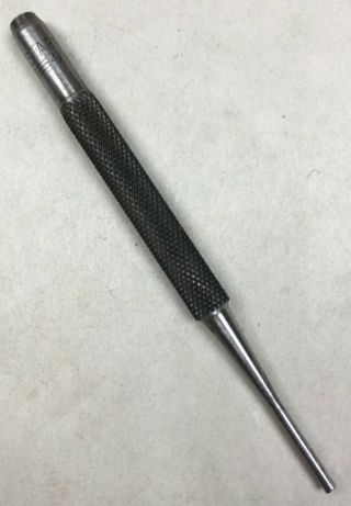 Vintage Starrett Tool Company 4 " Pin Punch 3/32 " Machinist Tool Usa Tool