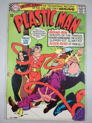 Plastic Man 1 11 - 12/1966 Vintage Silver Age Comic Book