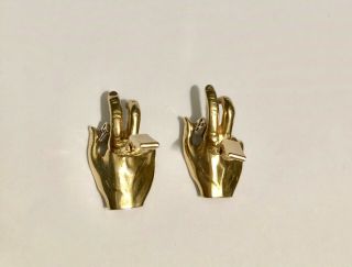 Unique and Rare Vintage 14K Yellow Gold 
