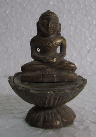 Vintage Old Hand Carved Brass God Buddha Sculpture Statue Rare