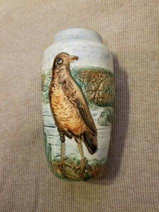 Antique Weller Glendale Bird Vase