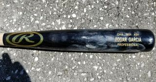 Phillies Edgar Garcia 2019 Game Rawlings Uncracked Baseball Bat