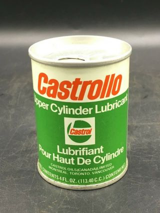 Vintage 1970’s Castrollo Upper Cylinder Lubricant 4oz Can