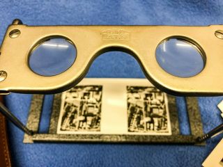 Vintage German,  Carl Zeiss Aerotopo Standing 3D Stereoscopic Viewer with Slides 2