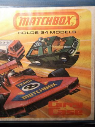 Vintage 1976 Lesney Matchbox Carry Case Holds 24 cars 2