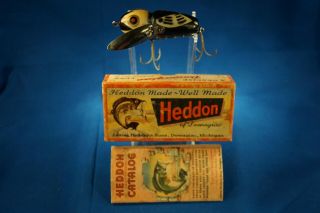 Vintage Heddon Crazy Crawler 2120 Bwh In The Box With Paper Toilet Seat Hdw