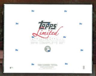 2015 Topps Limited Tiffany Complete Factory Set 700 Card - Kris Bryant Rc