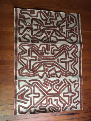 Tapa Cloth From Papua Guinea 50” X 33”