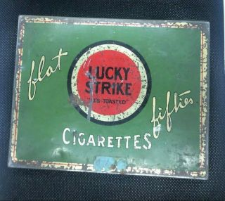 Vintage Cigar Tin Lucky Strike 5 X 4