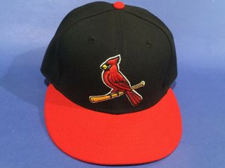 Brandon Moss Size 7 1/8 2015 Cardinals Alternate Game Used/issued Hat Mlb Holo