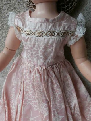 Vintage 50 ' s Pink Sleeveless Dress HomeMade for Madame Alexander Cissy 20 