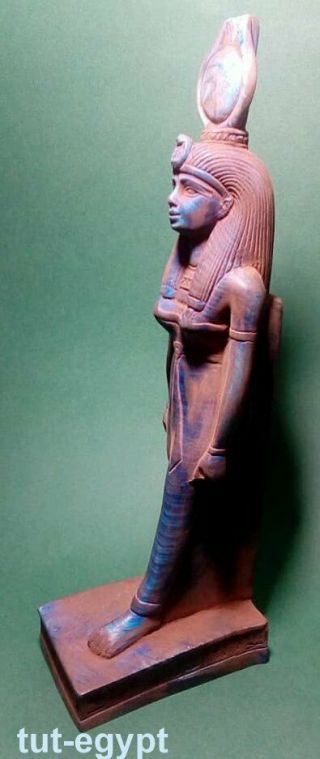 ANCIENT EGYPTIAN ANTIQUE EGYPT Statue of Goddess ISIS stone stand 380 - 362 Bc 2