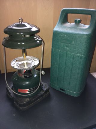 Vintage Coleman Adj.  2 Mantel Lantern 288a700 W/ Carry Case W/o Glass 04/92