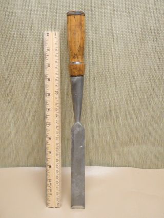 Old Woodworking Carpenter Tools Vintage Pexto 1 " Bevel Edge Socket Chisel