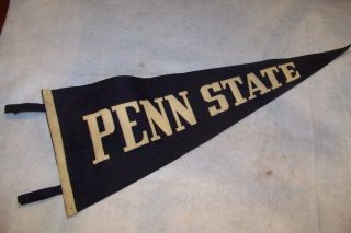 Vintage Penn State College Football Pennant Sewn Letters Old University