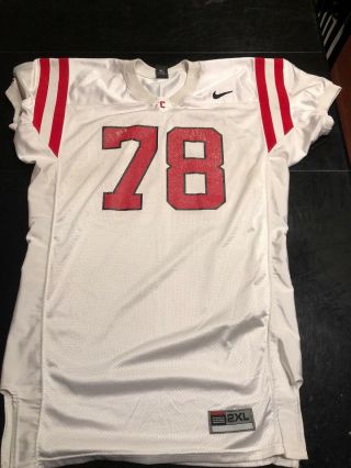 Game Worn Cornell Big Red Football Jersey Nike 78 Size Xxl