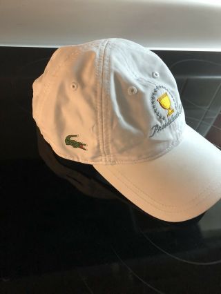 LaCoste The Presidents Cup Golf Cap EUC 2