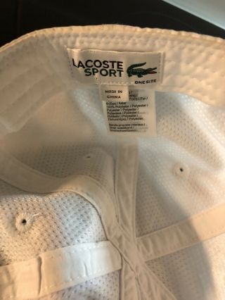 LaCoste The Presidents Cup Golf Cap EUC 3