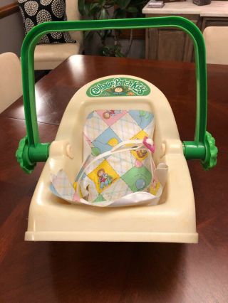 Vtg 1983 Coleco Cabbage Patch Kids 3 Position Rocking Baby Carrier Car Seat 3